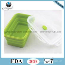 Collapsible Silicone Food Box Silicone Folding Lunch Box Sfb10 (800ML)